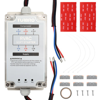 TURBRO RV AC Soft Start Kit for Smooth Startup Under Low-Power Condition, Protects Compressor and Other Appliances in Vehicles,  3 Indicator Lights, Easy to Install, AC 100-240 V/60 Hz, S15 Plus
 ,view 2