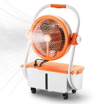 (Open Box) AirSupply MS12 Portable Mist Fan, 19,200mAh Battery & 2.9-Gallon Tank