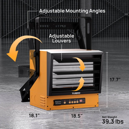 Adjustable Mounting Angles
Adjustable Louvers

18.5" x 18.1" x 17.7"
Net Weight: 39.3 lbs
