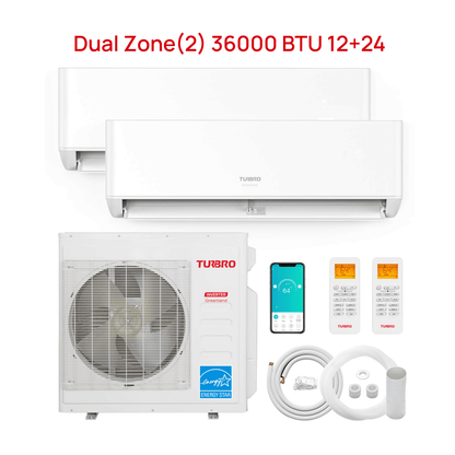 Greenland 36,000 BTU Dual Zone(2) Mini Split Air Conditioner with Heat Pump