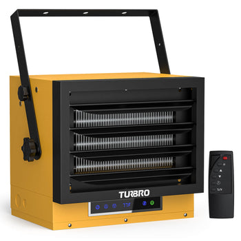 TURBRO 7500W Electric Garage Heater, Ceiling Mount, 240V Hard Wired, Remote Control, Overheat Protection, Thermostat, Timer, ETL Listed, Ideal for Garage, Workshop, Gym, GH7500 ,view 2