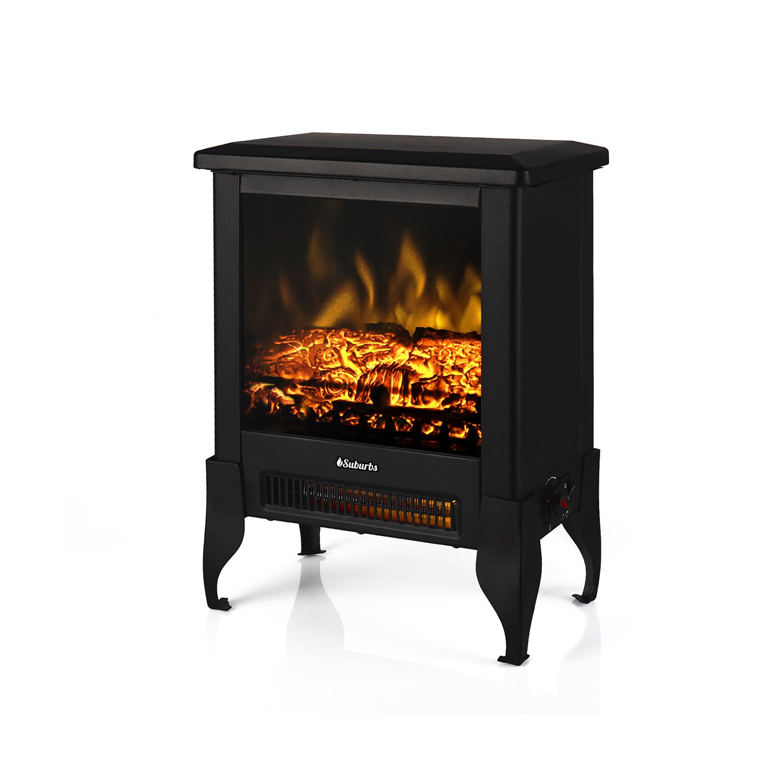 TURBRO Suburbs TS17 Compact Electric Fireplace sale Stove, Freestanding Stove Heat