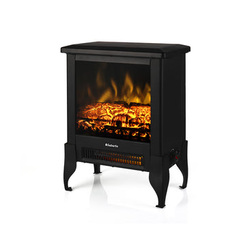 TURBRO Suburbs TS17 Compact Electric Fireplace Stove, 18” Freestanding Stove Heater with Realistic Flame - CSA Certified - Overheating Safety Protection - for Small Spaces - 1400W ,view 1